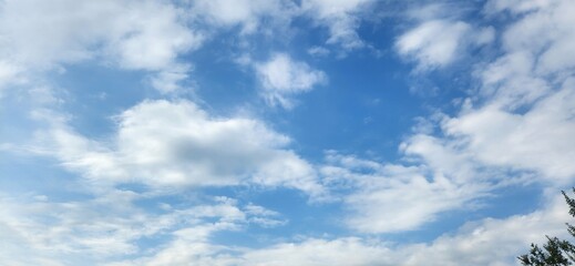 Blue Sky with Clouds at Dawn