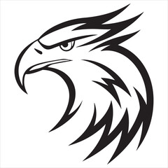 Logo modern american freedom on white background logo style minimalism eagle

