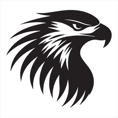 Logo modern american freedom on white background logo style minimalism eagle

