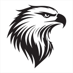 Logo modern american freedom on white background logo style minimalism eagle

