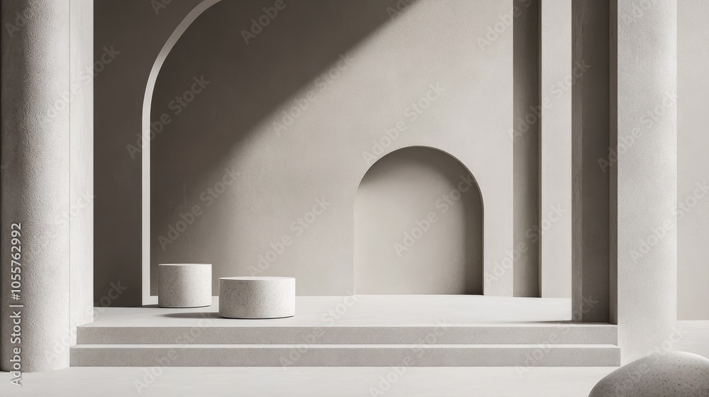 Poster minimalist abstract backdrop for showcasing products