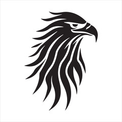 Logo modern american freedom on white background logo style minimalism eagle

