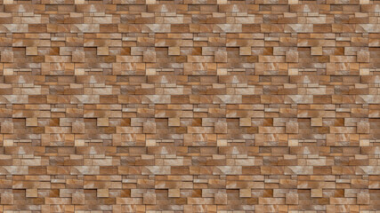Fototapeta premium Modern Brown Stone Wall Texture Pattern 