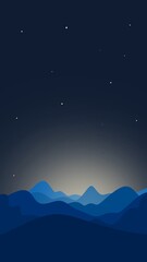 Naklejka premium starry night sky