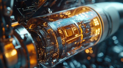 Close-up of Advanced Missile Guidance Technology