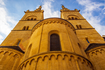 gothic cathedral of neuchatel switzerland