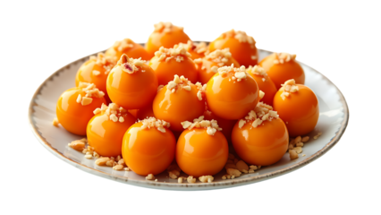 Laddu indian dessert food isolated on a white background