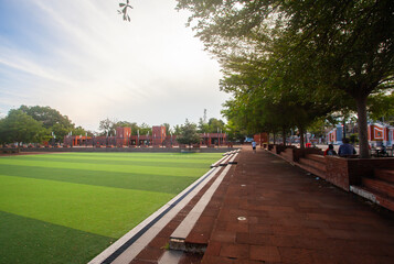 Majalengka district square, West Java, Indonesia. Public open space, a place for gathering and activities for the people of Majalengka district.