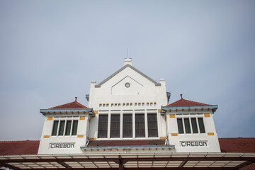 Cirebon Train Station, a train station in the western part of West Java province, Indonesia, is an old station with an art deco style left over from the colonial era.