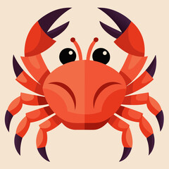 crab on a white background