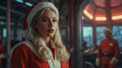 Obraz premium Santa Girl