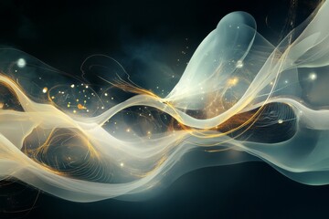 Abstract Cloud with High-Tech Elements