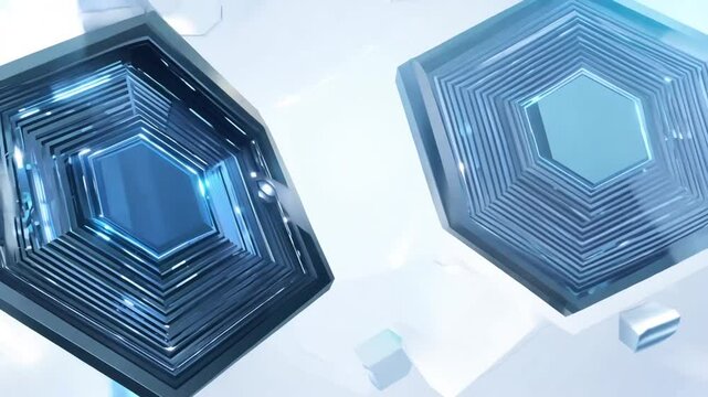 seamless pattern design talks motion Suit presentation shape technology background animation geometric Abstract seminar graphics corporate Loop elements business hexagon edgy illustration white graph