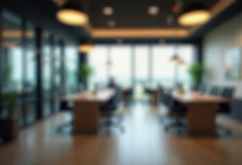 motion blur background of modern office interior design contemporary workspace for creative business defocus long exposure shake jerk