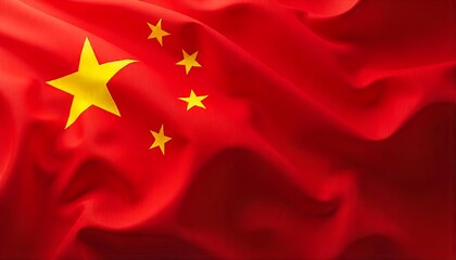 Realistic 3D Chinese Flag Movement