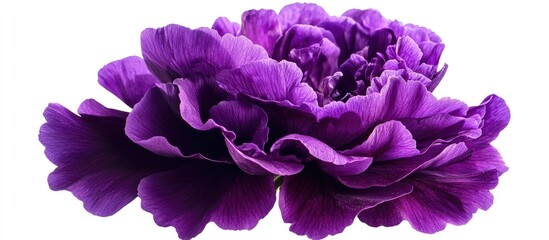 Obraz premium Big Purple Flower Isolated On A White Background