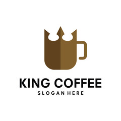 coffee shop logo design vector template illustration