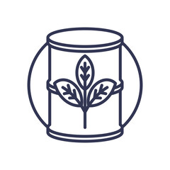 A barrel with a leaf symbolizes eco-friendly energy and sustainable practices.