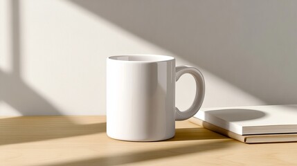 Mug on a desk mock up
