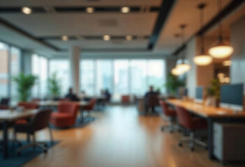 motion blur background of modern office interior design contemporary workspace for creative business defocus long exposure shake jerk