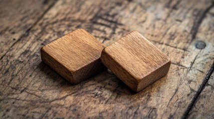 Two Empty Scrabble Game Tiles