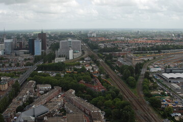 Obraz premium The photo of The Hague, Holland, took by a drone.