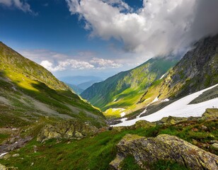 Fototapeta premium Panoramic Image of Grossglockner Alpine Road. Curvy Winding Road in Alps