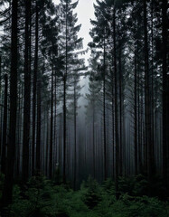 Dark Pine Forest