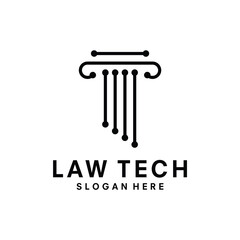 law logo symbol vector illustration design