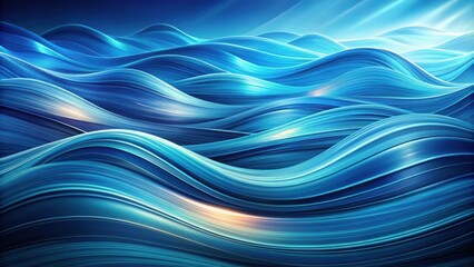 Fototapeta premium Abstract Blue Waves with Layered Textures Creating Dynamic Visual Effect