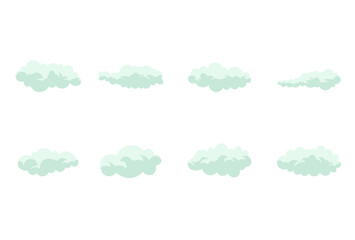 Simple Cloud illustration SET