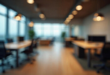 motion blur background of modern office interior design contemporary workspace for creative business defocus long exposure shake jerk