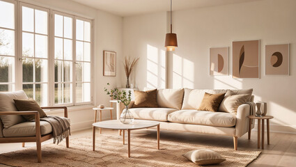 Modern living room inteior 