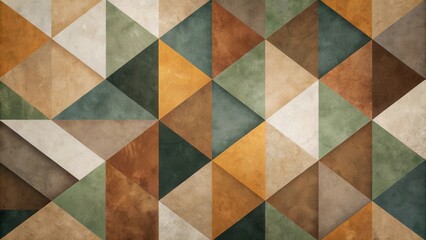 Fototapeta premium Abstract Geometric Art Composition with Earthy Tones and Simplistic Design for Creativity Inspiration Concept