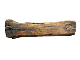 Oblong decorative wooden signboard isolated on a white background PNG