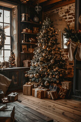 Image of a warm home at Christmas