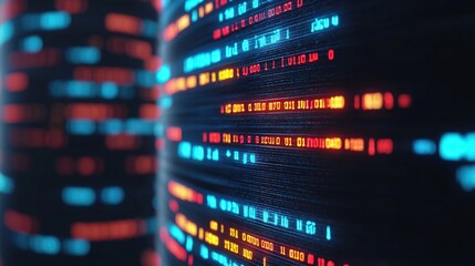 Vibrant Data Streams Symbolizing Modern Technology and Digital Innovation in a Connected World