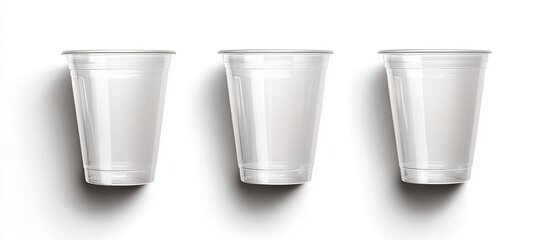 Colorful plastic cups