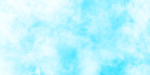The white cloud and blue sky watercolor grunge texture, Grunge watercolor paint splash and stains of clouds or fog, painted mottled blue paper texture with vintage marble stains.