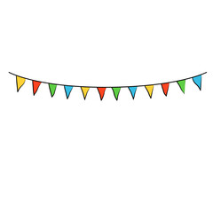 Fototapeta premium Colorful Fiesta Flag
