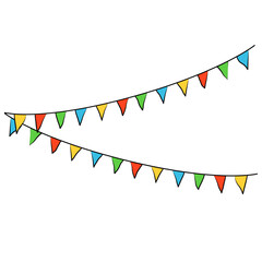Fototapeta premium Colorful Fiesta Flag