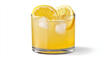 Refreshing Citrus Beverage in Clear Glass
