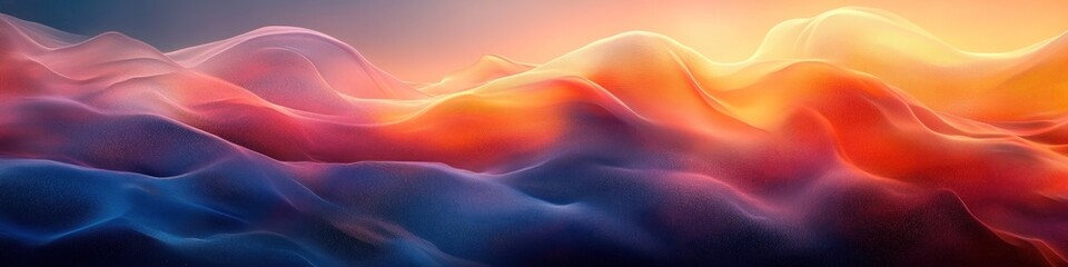 Obraz premium Abstract waves in warm colors, evoking calm and serenity.