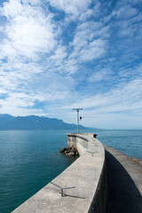 Lake Geneva seen from Vevey, Switzerland