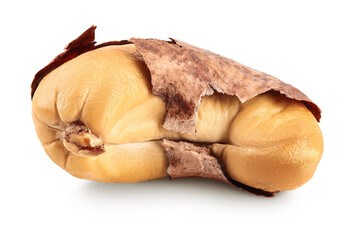 cashew nut with shell isolated on white background