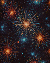 Fototapeta premium Fireworks in the night sky