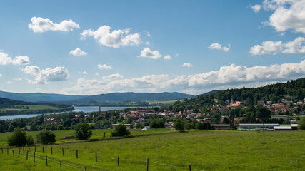 Breathtaking view of Lipno and its surroundings.