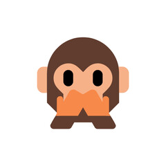 Speak No Evil Monkey Emoji
