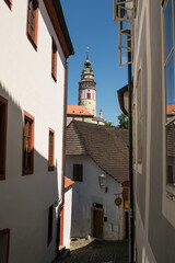 The picturesque historical town of Český Krumlov is full of historical monuments.
