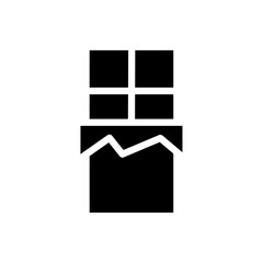 Chocolate icon logo sign set vector outline